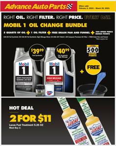 Automotive offers in State College PA | Advance Auto Parts flyer in Advance Auto Parts | 2/2/2023 - 3/29/2023