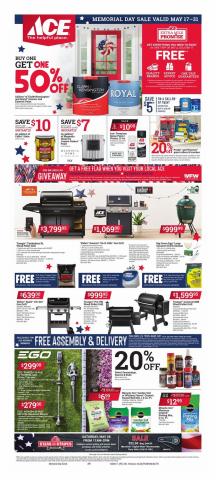 Tools & Hardware offers | Memorial Day Sale in Ace Hardware | 5/17/2022 - 5/31/2022