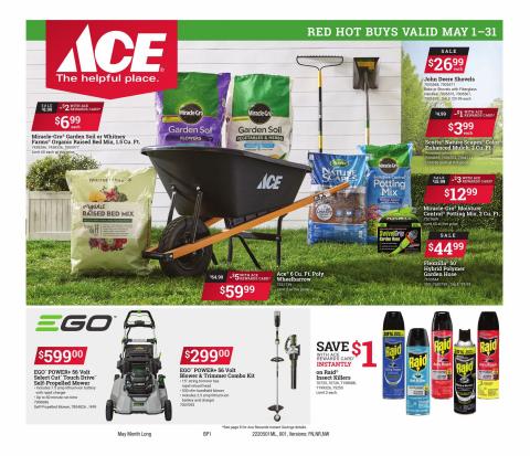 Tools & Hardware offers | May Red Hot Buys in Ace Hardware | 5/1/2022 - 5/31/2022