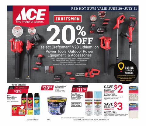 Tools & Hardware offers in Germantown MD | Red Hot Buys in Ace Hardware | 6/29/2022 - 7/31/2022