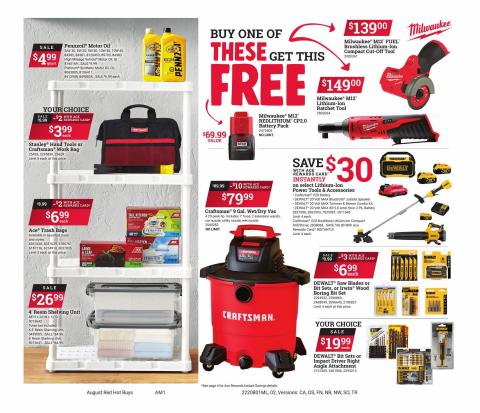 Ace Hardware catalogue in Hardeeville SC | Red Hot Buys | 8/1/2022 - 8/30/2022