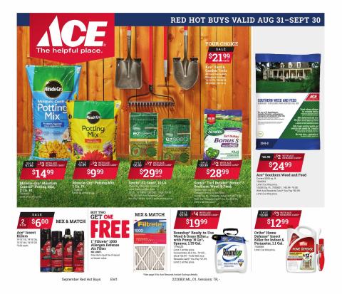 Tools & Hardware offers in Lake Worth FL | Red Hot Buys in Ace Hardware | 8/31/2022 - 9/30/2022