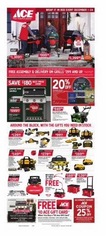 Offer on page 5 of the Wrap it In Red Event catalog of Ace Hardware