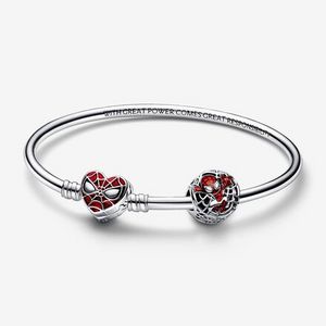 Marvel Spider Man Charm and Bangle Set offers at $155 in Pandora