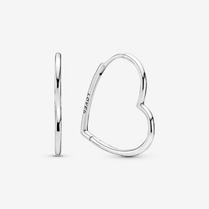 Asymmetrical Heart Hoop Earrings offers at $50 in Pandora