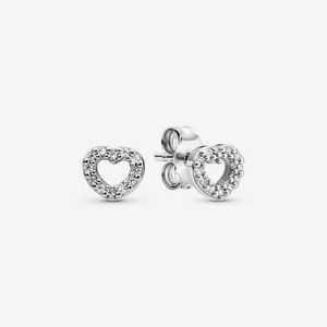Open Heart Stud Earrings offers at $50 in Pandora