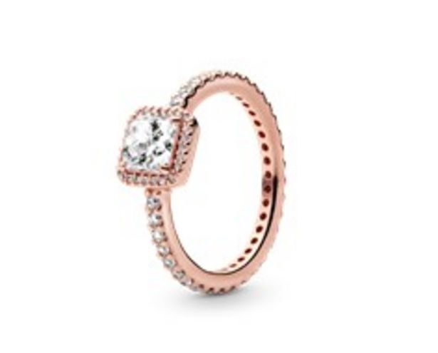 Square Sparkle Halo Ring deals at $90