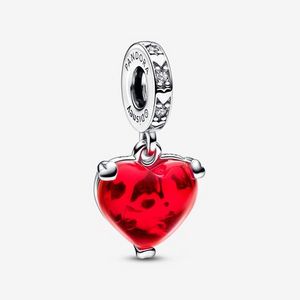 Disney Mickey & Minnie Mouse Kiss Red Murano Glass Dangle Charm offers at $85 in Pandora