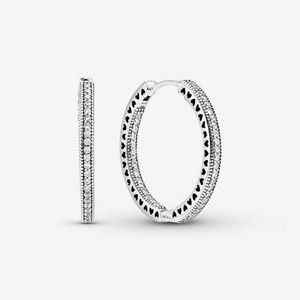 Sparkle and Hearts Hoop Earrings offers at $80.5 in Pandora