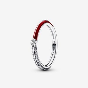 Pandora ME Pavé & Red Dual Ring offers at $50 in Pandora