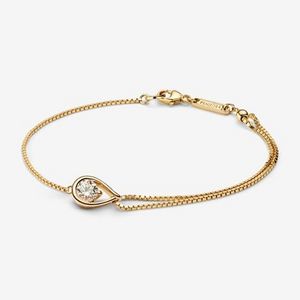 Pandora Brilliance Lab-created 0.50 ct tw Diamond Double Chain Bracelet offers at $1250 in Pandora