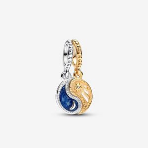 Two-tone Splittable Sun & Moon Dangle Charm offers at $70 in Pandora