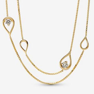 Pandora Brilliance Lab-created 0.50 ct tw Diamond Long Pendant Necklace offers at $1950 in Pandora
