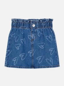 Heart Print Denim Skirt offers at $12 in Primark