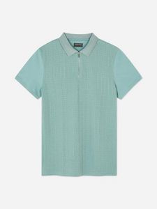 Paneled Cable Knit Polo offers at $16 in Primark
