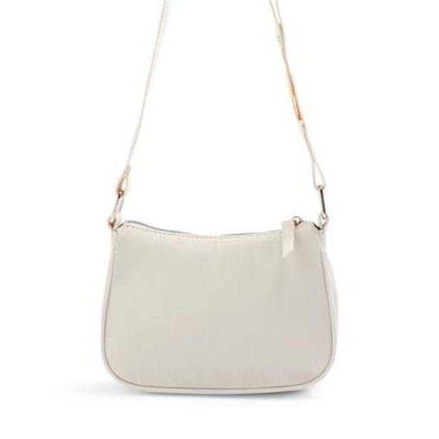 Ivory Nylon Zip Crossbody Bag deals at $6