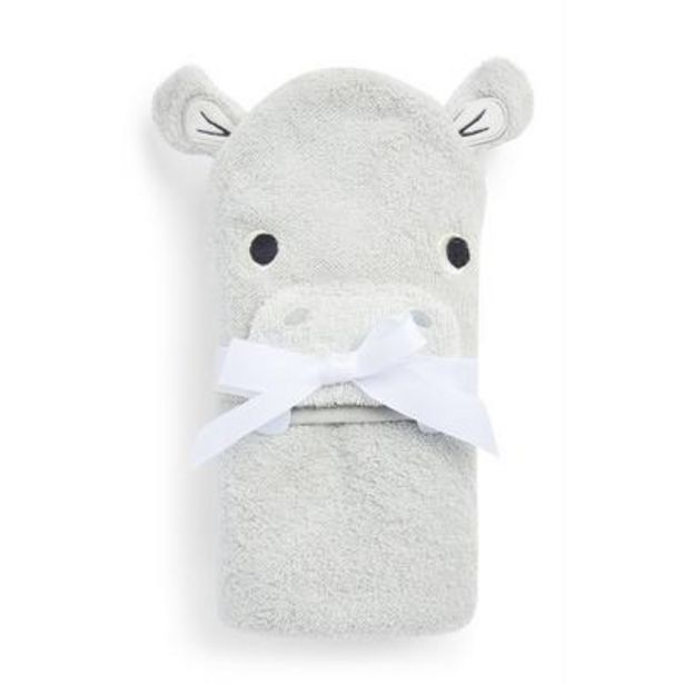 Gray Hippo Hooded Towel deals at $8