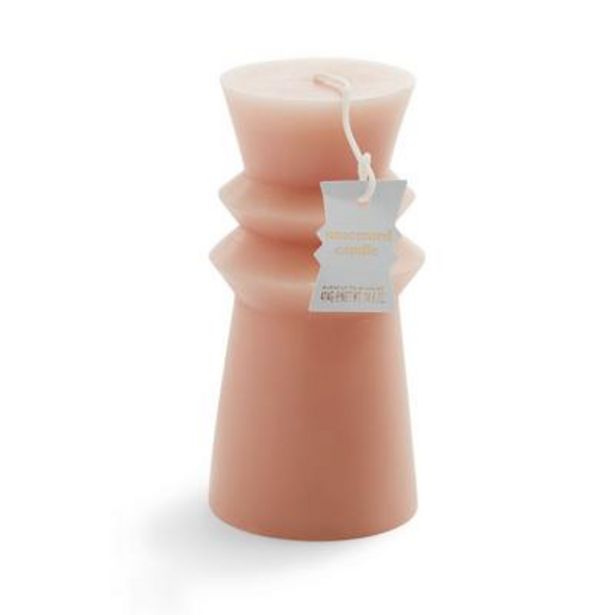 Pink Shaped Pillar Candle deals at $3