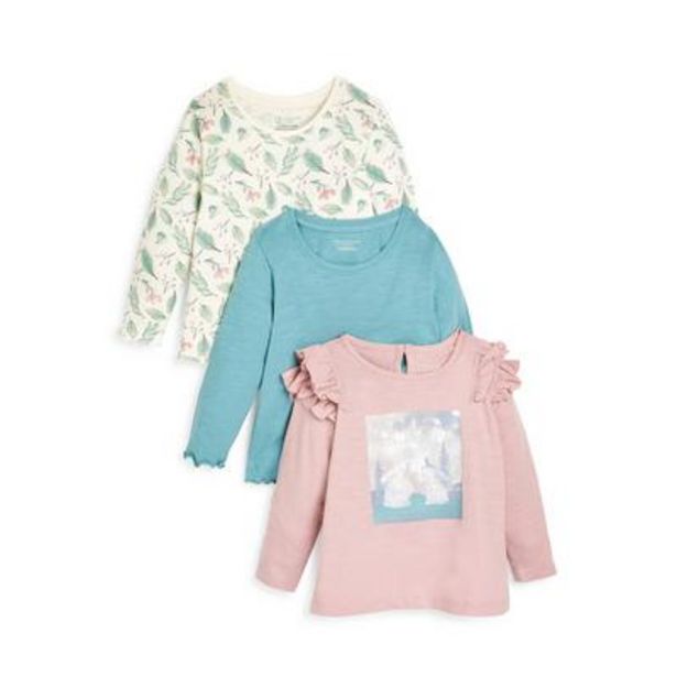 3-Pack Baby Girl Multi Print Long Sleeve T-Shirts deals at $10