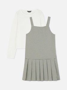 2-in-1 Check Jumper Dress Set offers at $19 in Primark