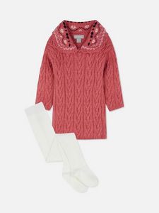 Cable Knit Embroidered Dress offers at $14 in Primark