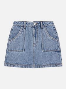 Carpenter Detail Denim Skirt offers at $16 in Primark