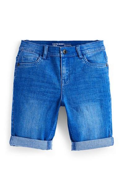 Older Boy Blue Skinny Denim Shorts deals at $9