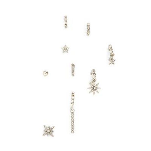 9-Pack Silvertone Curated Celestial Earrings deals at $5