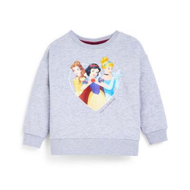 Younger Girl Gray Disney Princess Sweatshirt deals at $8