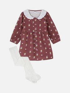 Disney Daisy Duck Buttoned Dress and Tights Set offers at $19 in Primark