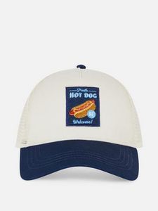 Hot Dog Embroidered Trucker Cap offers at $8 in Primark