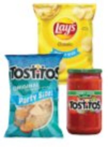 Save $2.00 On Frito Lay Snacks Party Size or Tostitos Salsa - Expires: 01/22/2022 deals at 