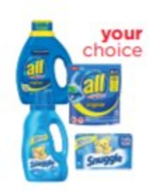 Save $1.00 On All Laundry Detergent,Snuggle Fabric Softener - Expires: 01/29/2022 deals at 