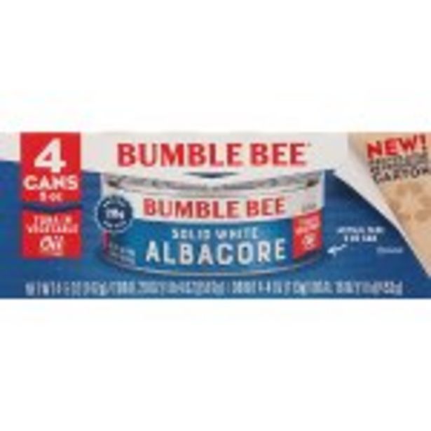 Save $1.00 On Bumble Bee Solid White Tuna 4-Pack - Expires: 07/02/2022 offers at $1 in ShopRite