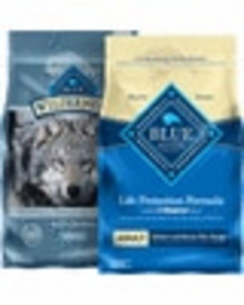 On any ONE (1) bag of BLUE™ Dry Dog Food deals at $4