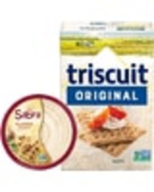 When you buy any TWO (2) TRISCUIT Crackers (6.5 oz. or larger) or SABRA Products (8 oz. or larger) deals at $1
