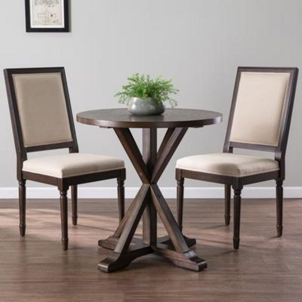 Abner Farmhouse Bistro Table - Brown deals at $299.99
