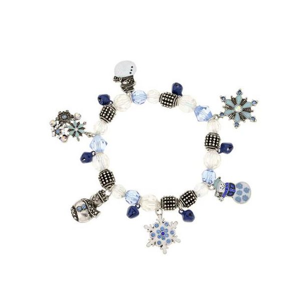 Tanya Creations Multi Color Bead with Snow Flake Charms for Christmas deals at $14.95