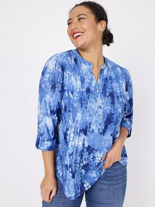 Cocomo Floral Jacquard Tie Dye Popover - Plus offers at $25.7 in Stein Mart