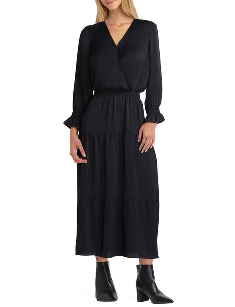 Gigi Parker 3/4 Sleeve Smocked Maxi Dress deals at $108.95