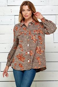 Figueroa & Flower Long Sleeve Embroidered Floral Shacket offers at $46.5 in Stein Mart