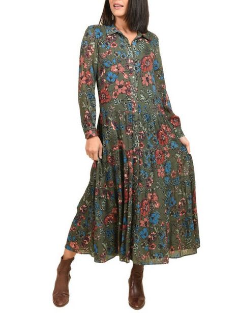 DR2 Floral Button-Down Maxi Dress deals at $62.95