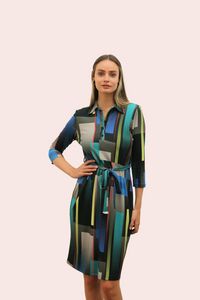 Amelia New York Blues Bar Collared Shirt Dress offers at $109.84 in Stein Mart