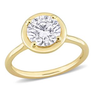 1 4/5 Ct Tgw Created Moissanite Engagement Ring In 10K Yellow Gold offers at $937.48 in Stein Mart
