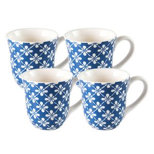 Pier 1 Fleur Blue Set of 4 Mugs offers at $34.95 in Stein Mart