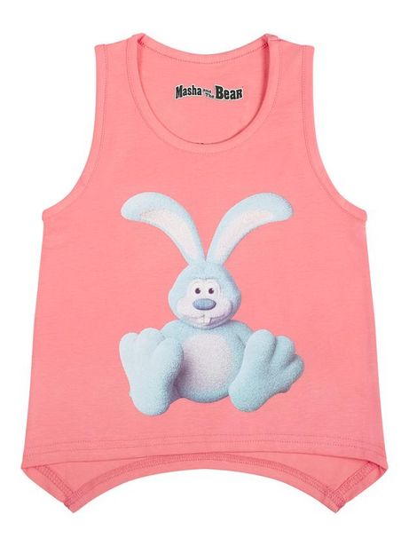 Masha And The Bear Girl's Salmon Rose Tank Top With Masha's Toy Tanks & Cami deals at $19.99