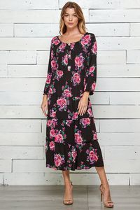 Figueroa & Flower Floral Print Maxi Dress offers at $52.2 in Stein Mart