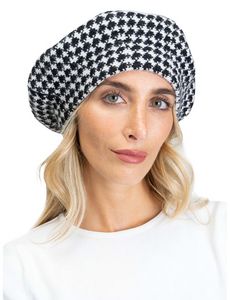 Jones New York Houndstooth Pattern Beret offers at $34.6 in Stein Mart