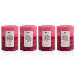 Pier 1 Island Orchard 3x4 Layered Set of 4 Pillar Candles offers at $34.95 in Stein Mart