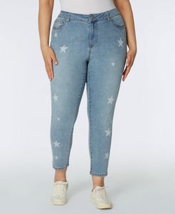 Westport Signature Skinny Jeans with Star Print - Plus offers at $64.3 in Stein Mart